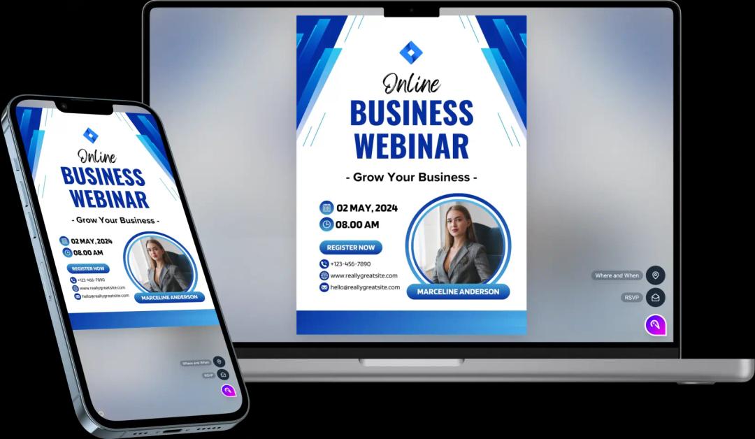 Blue Modern Online Business