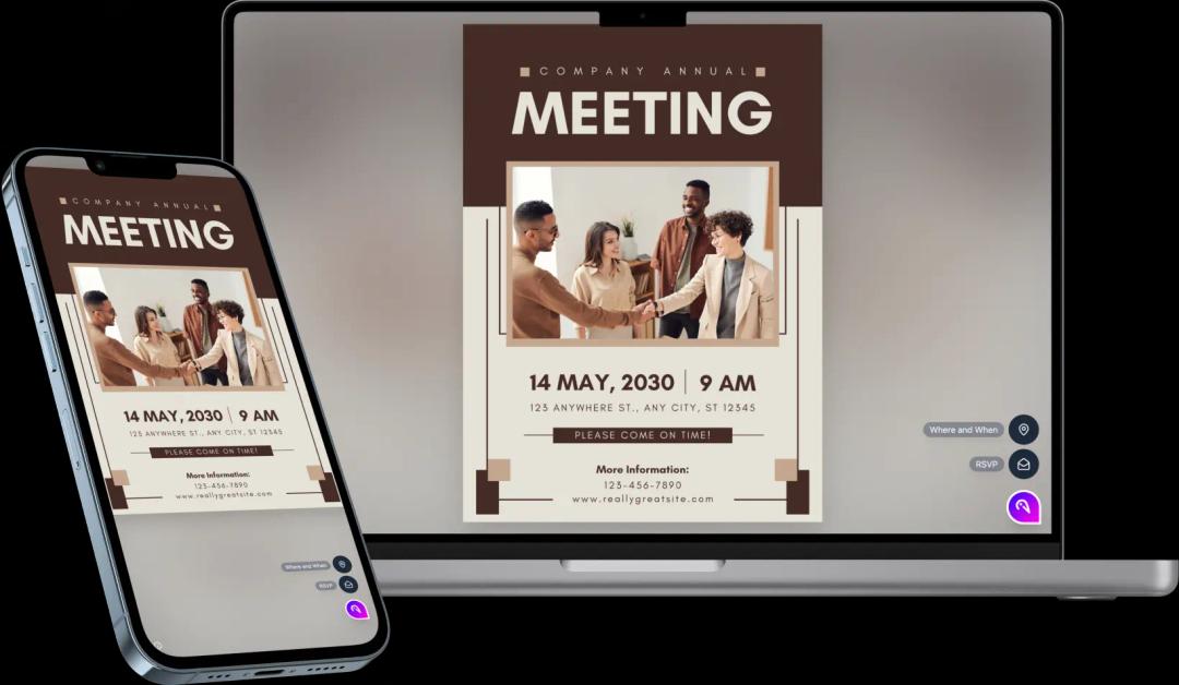 Brown And Beige Company Meeting