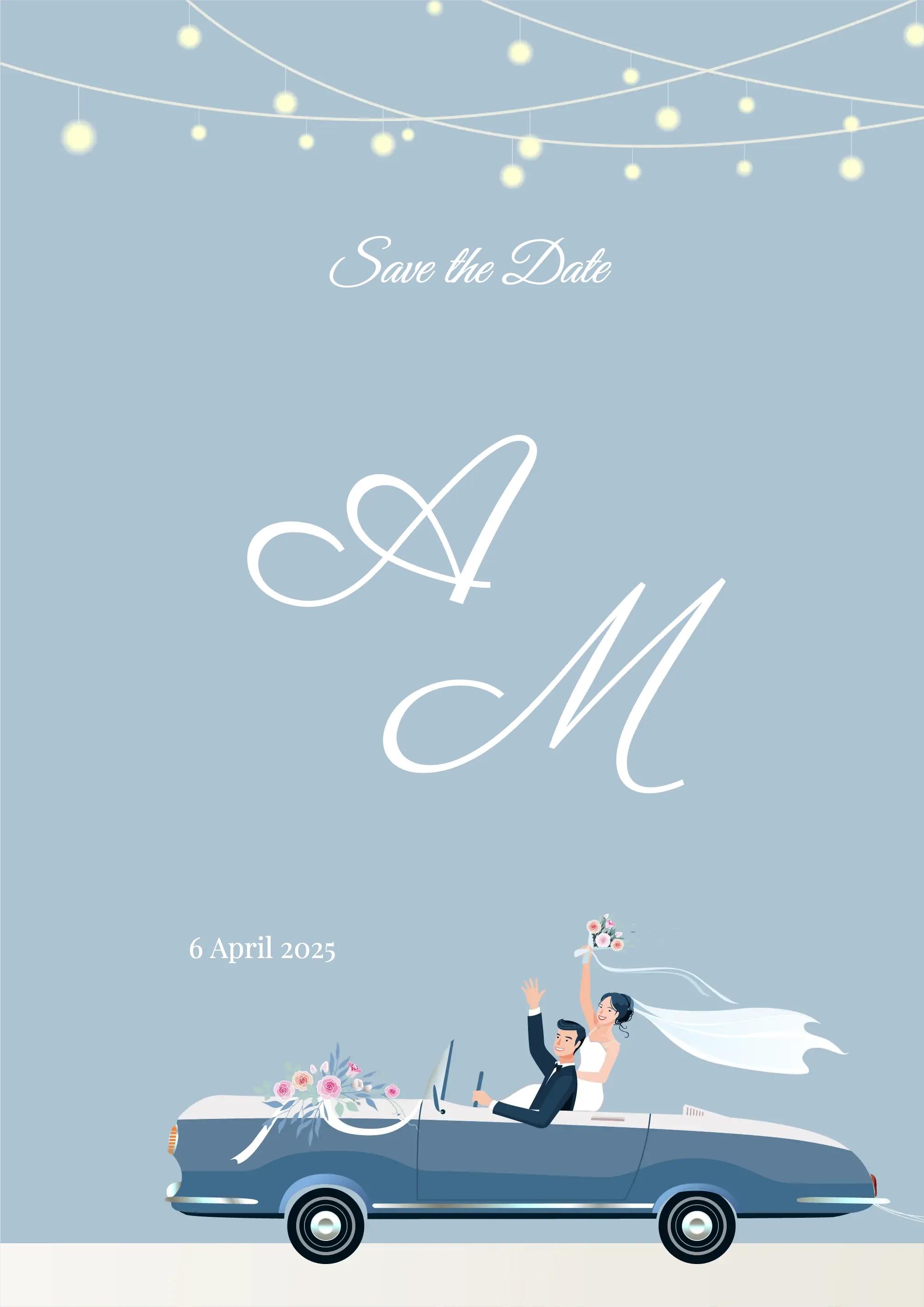 Plantilla de invitación digital Getaway Gala