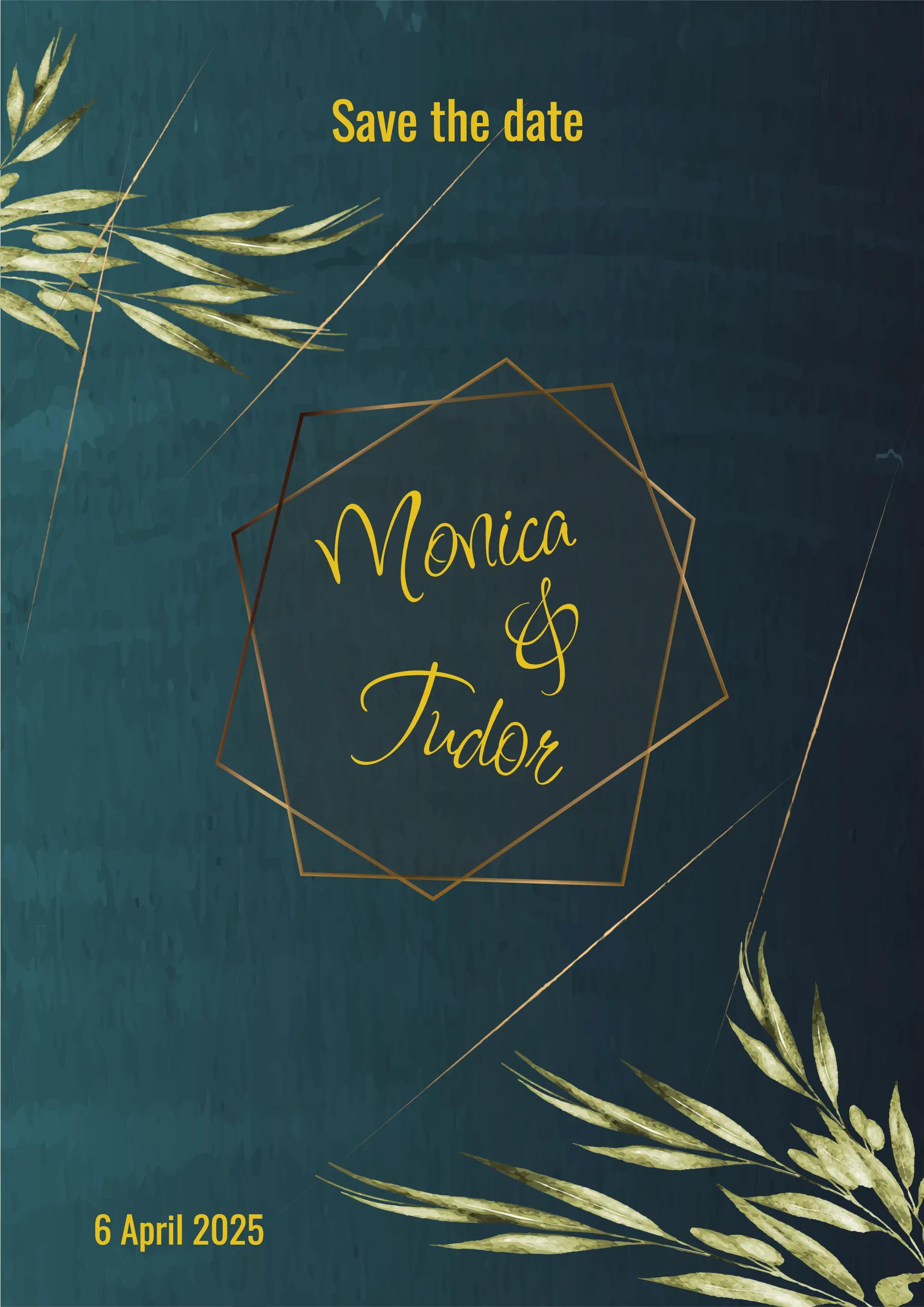 Plantilla de invitación digital Luxury Wheat