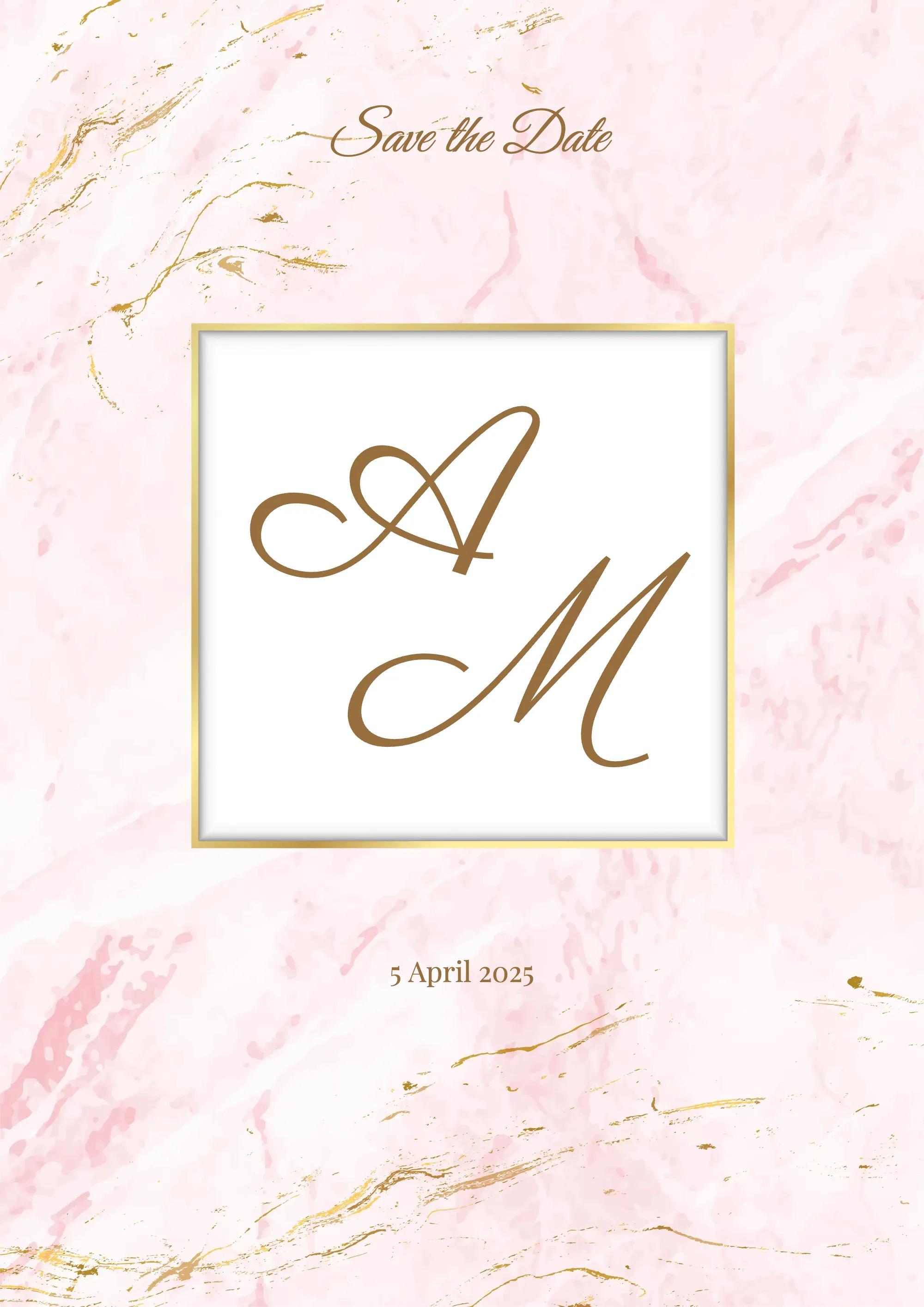 Plantilla de invitación digital Marble Elegance