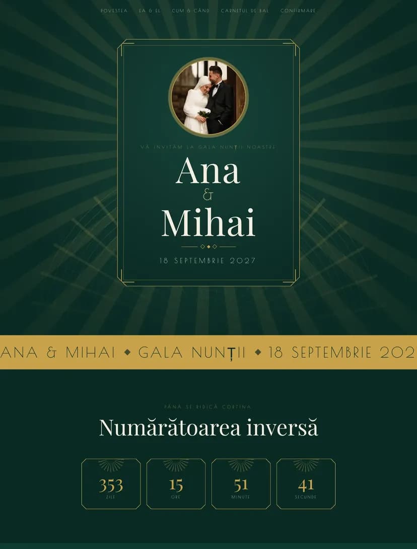 Art Deco — 1920s Gala digital invitation template
