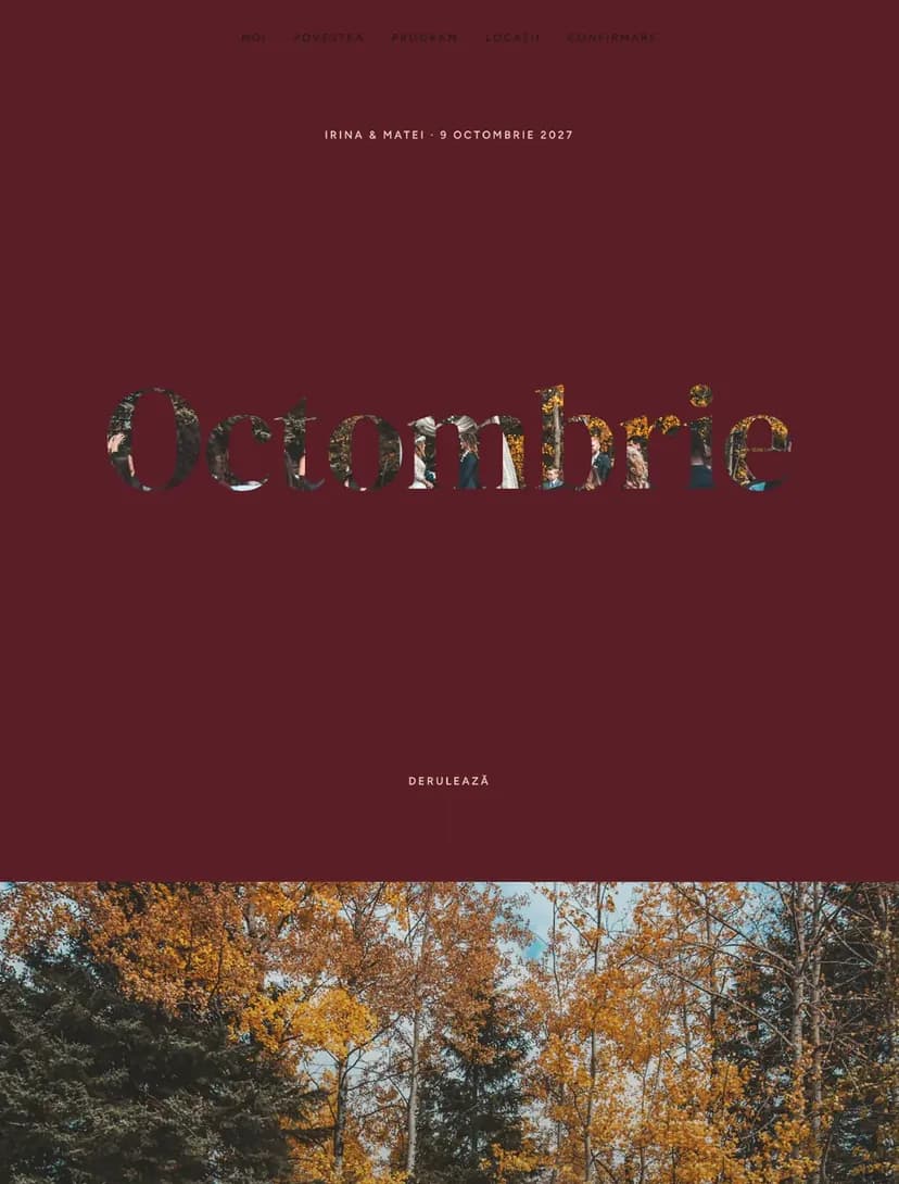 Autumn Estate digital invitation template
