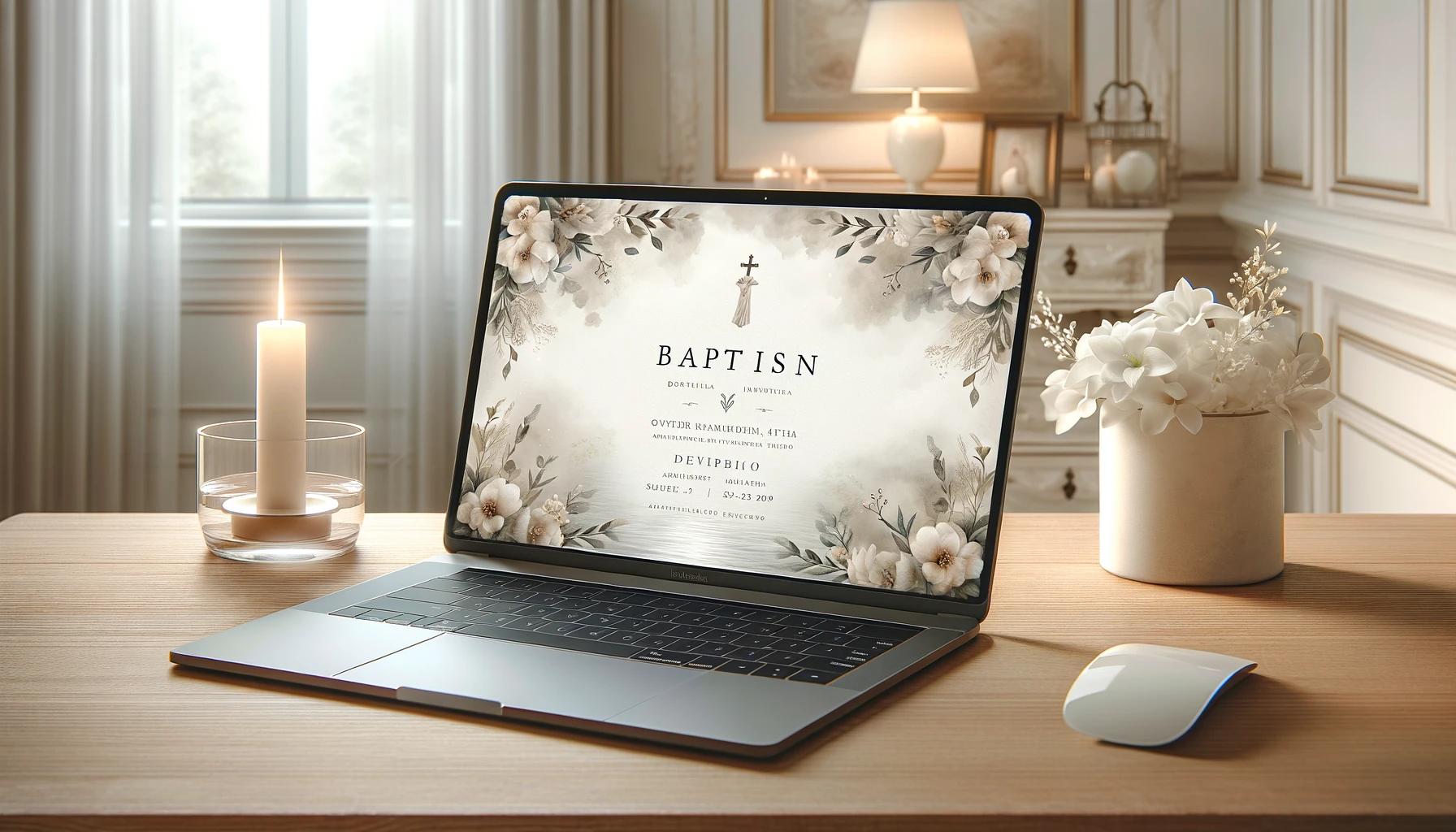 Convites digitais de batizado: elegância e inovação com o Pinvite