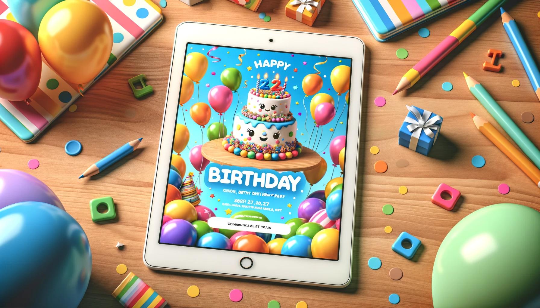 Os convites de aniversário digitais mais lindos para crianças
