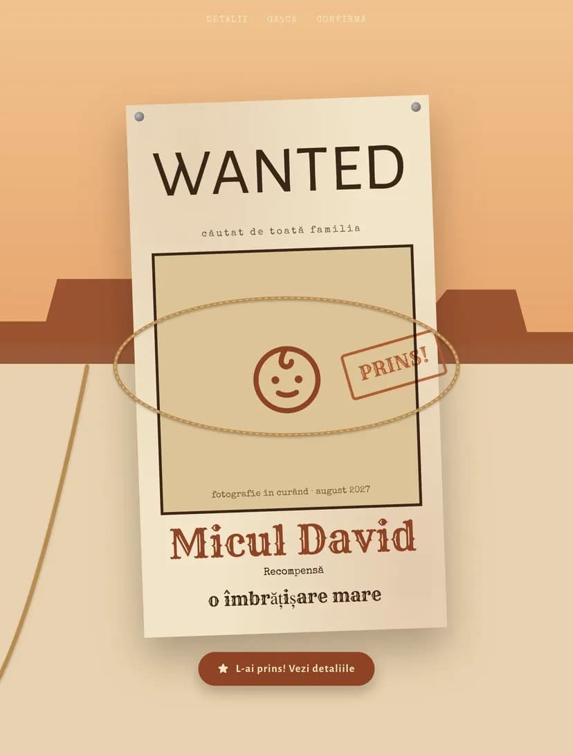Little Cowboy digital invitation template