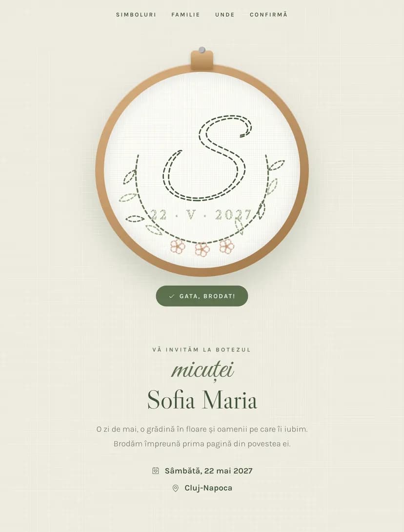 English Garden digital invitation template
