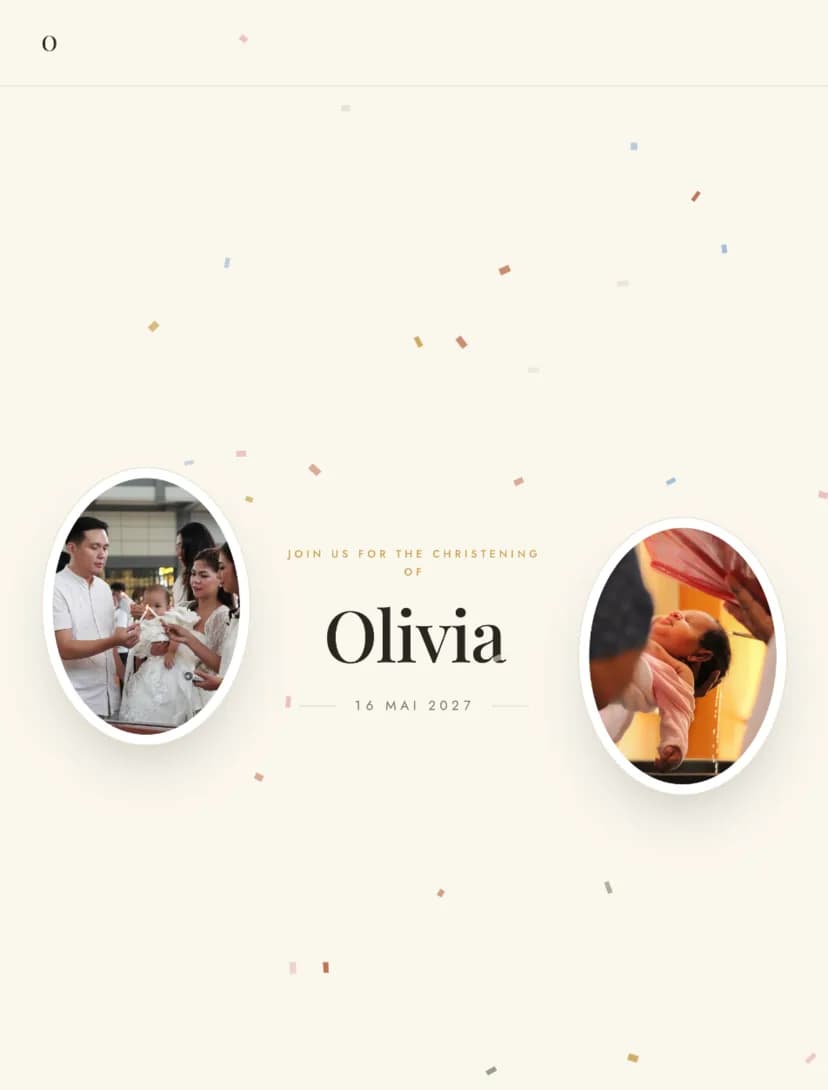 Festive digital invitation template