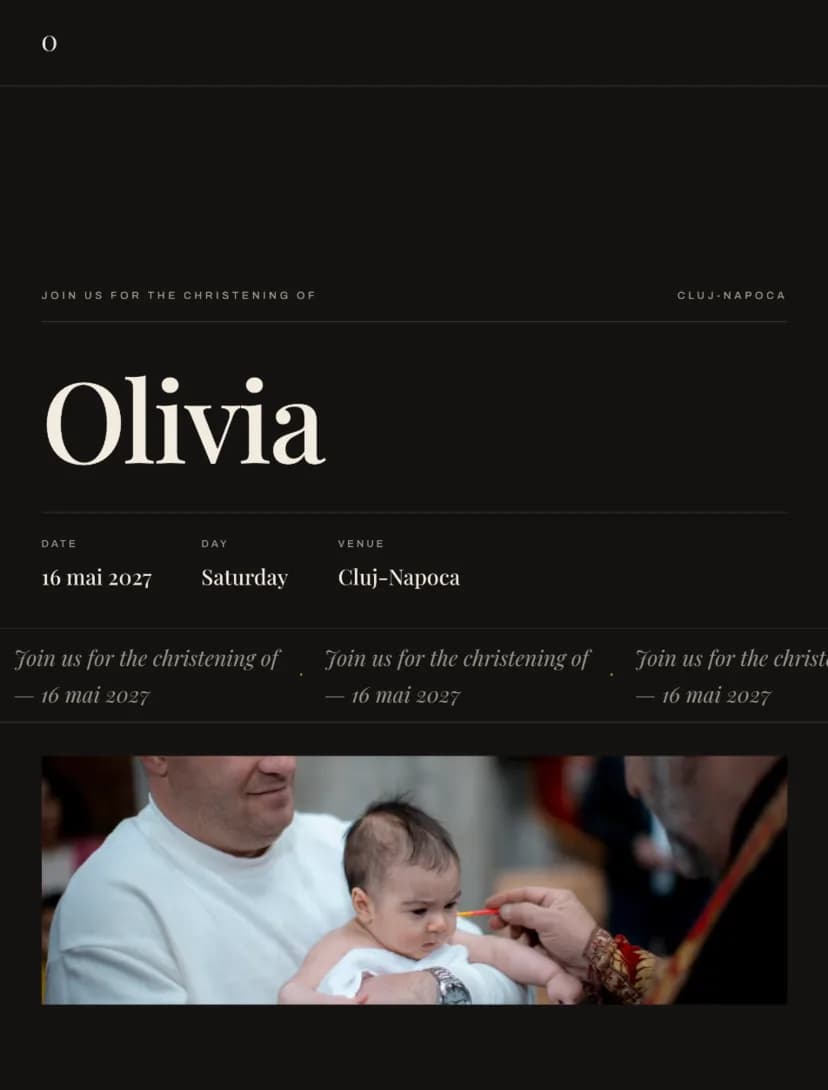 Modern digital invitation template