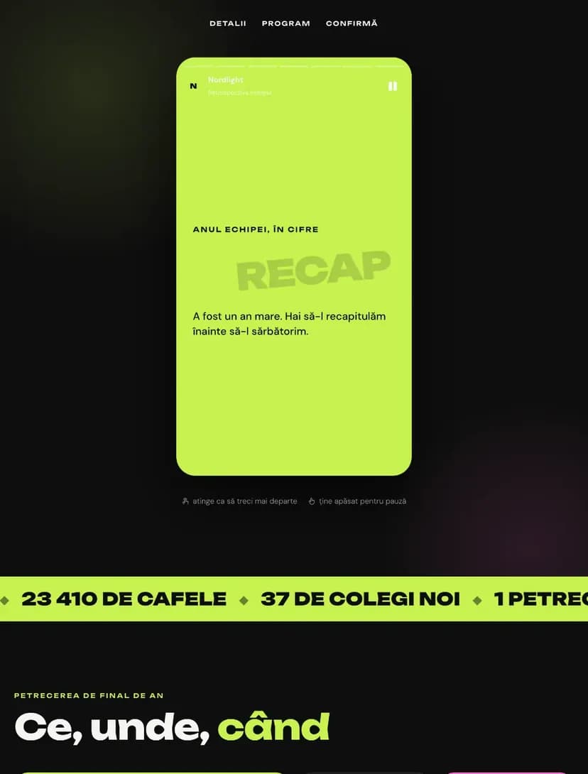 Year recap digital invitation template