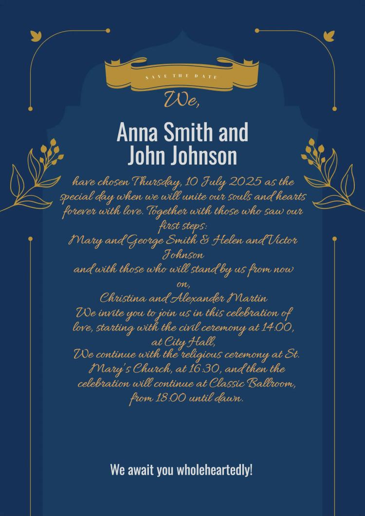 Invitation Exclusive Classic