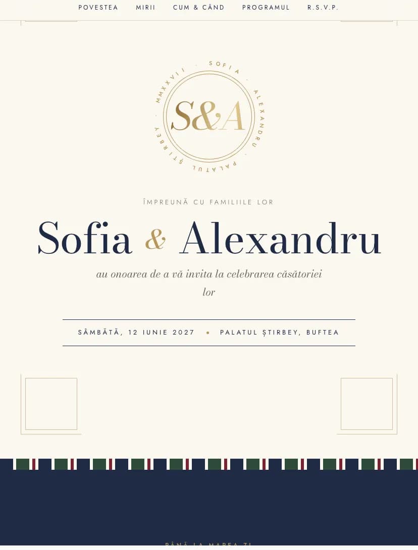 Diseño de invitación Old Money