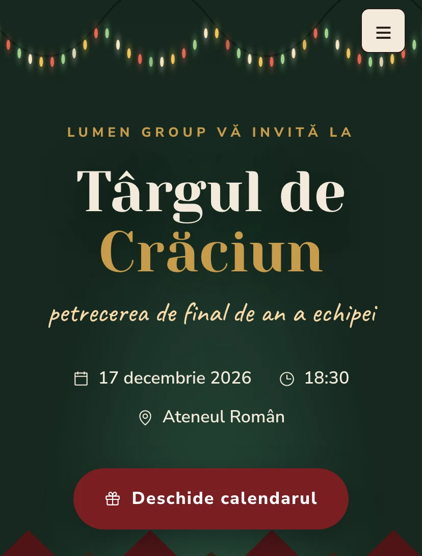 Mobile preview — Christmas Market design
