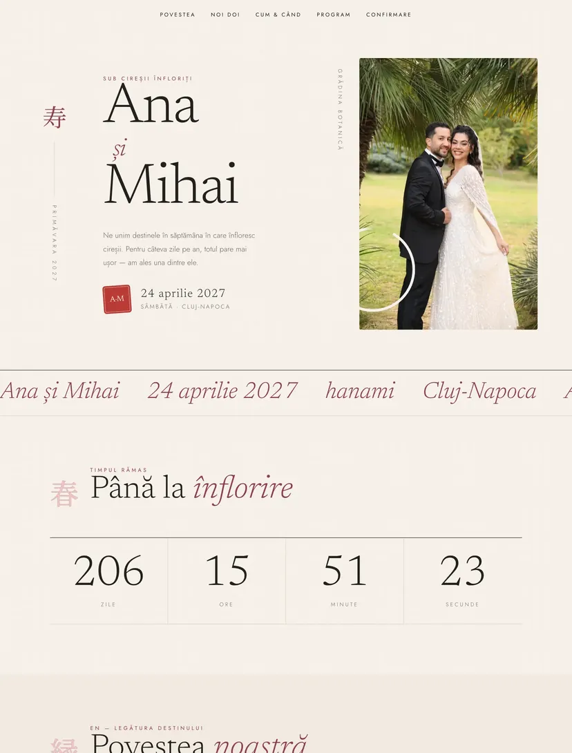 Vista en el celular — diseño Sakura